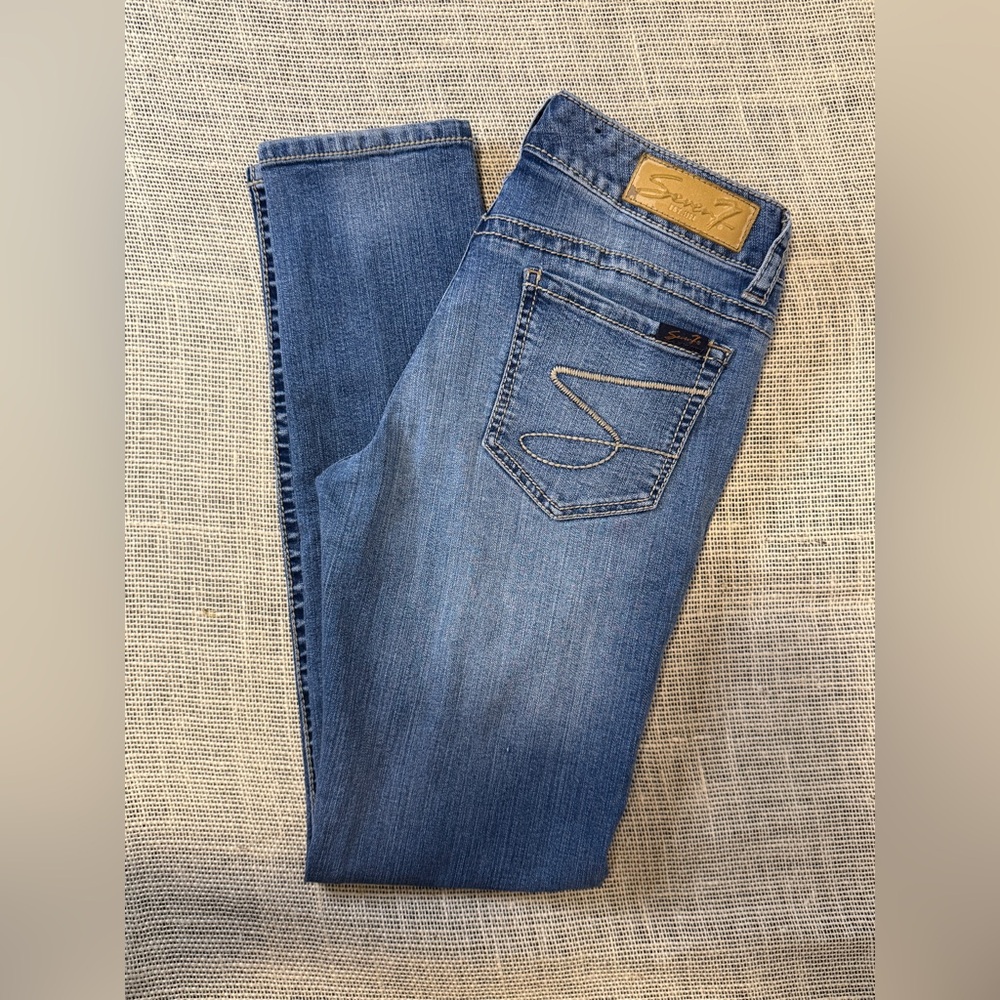7 For All Mankind Classic Blue Skinny Jeans